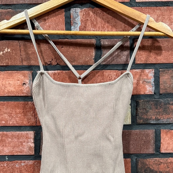 SER.O.YA Ribbed Tan Bodysuit - Picture 7 of 12